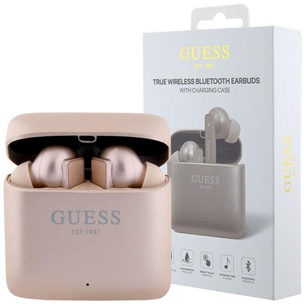 Casque Bluetooth Guess 4G - Modèle BR0264, Couleur Rose, Neuf