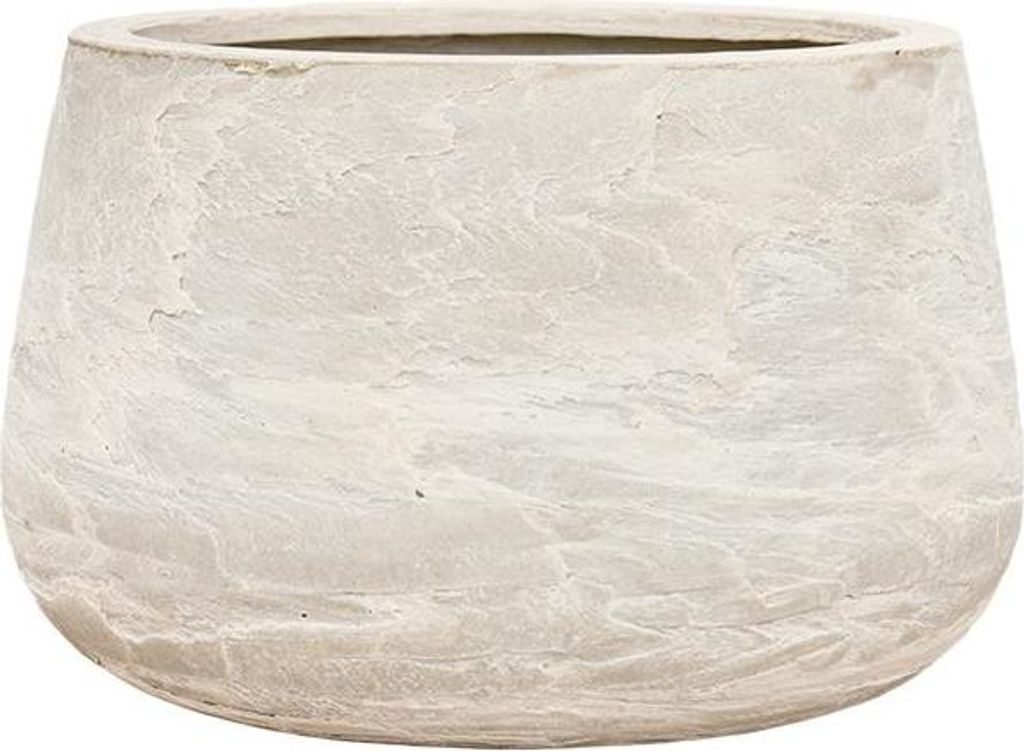 Baq Pflanzkübel Creme-Beige D 37 cm H 24 Öffnung 27 cm