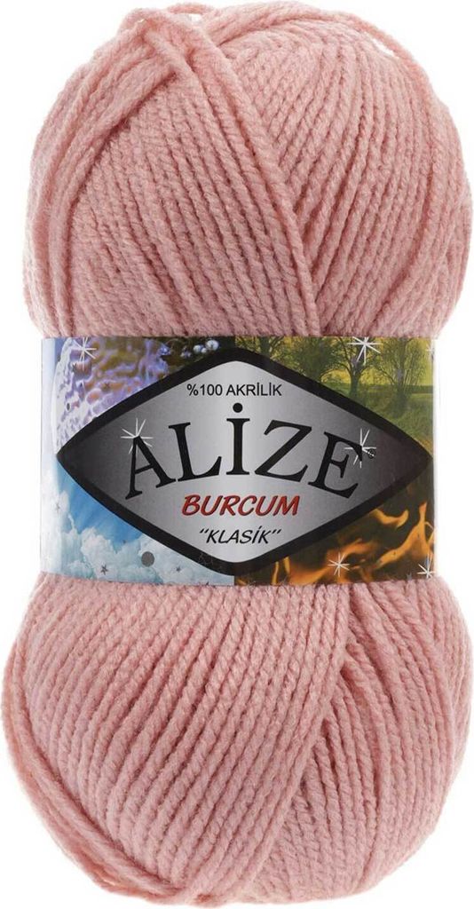 100g Strickgarn Strickwolle Alize Burcum uni / einfarbig, wähle deine Farbe
