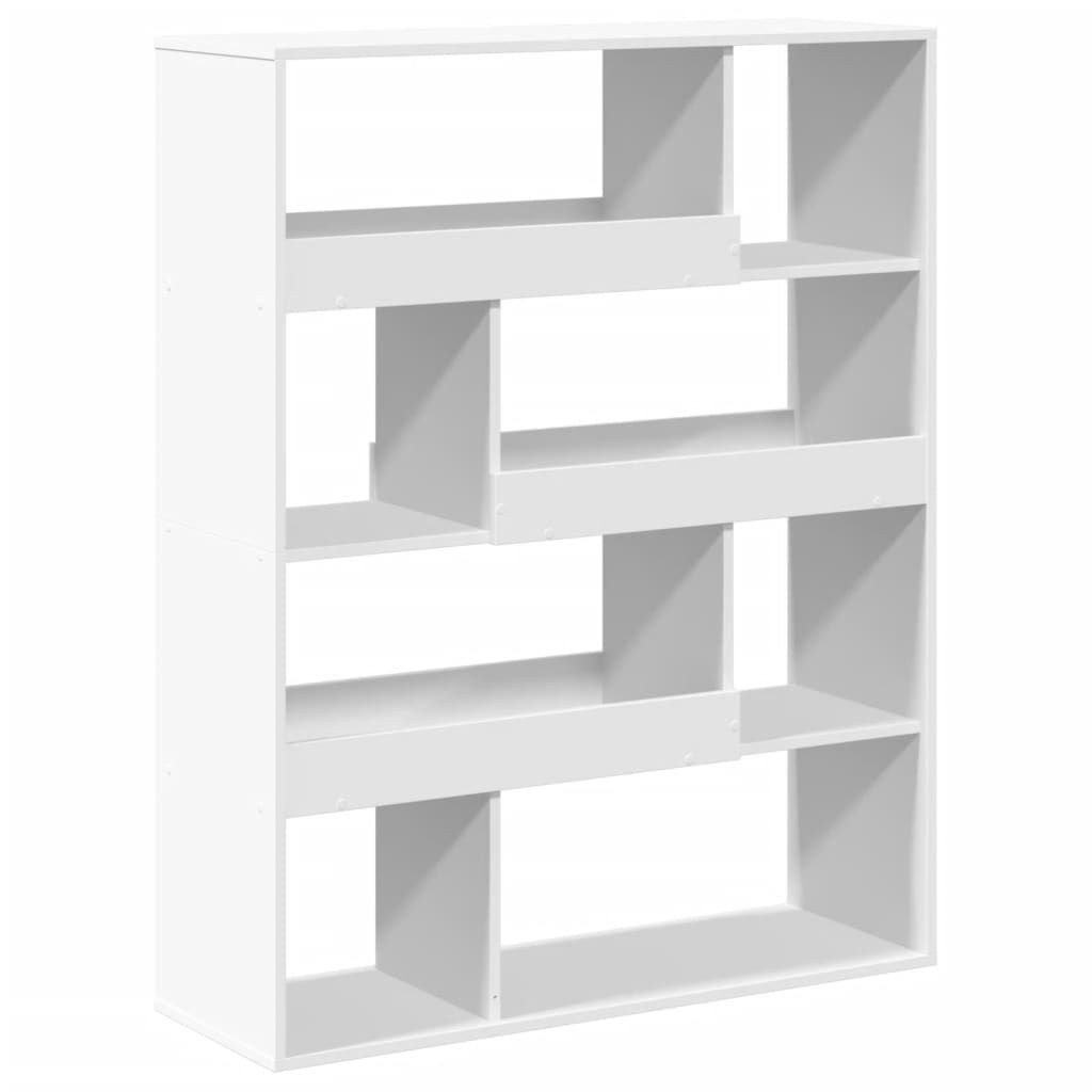 vidaXL Bücherregal Weiß 100x33x125,5 cm Holzwerkstoff