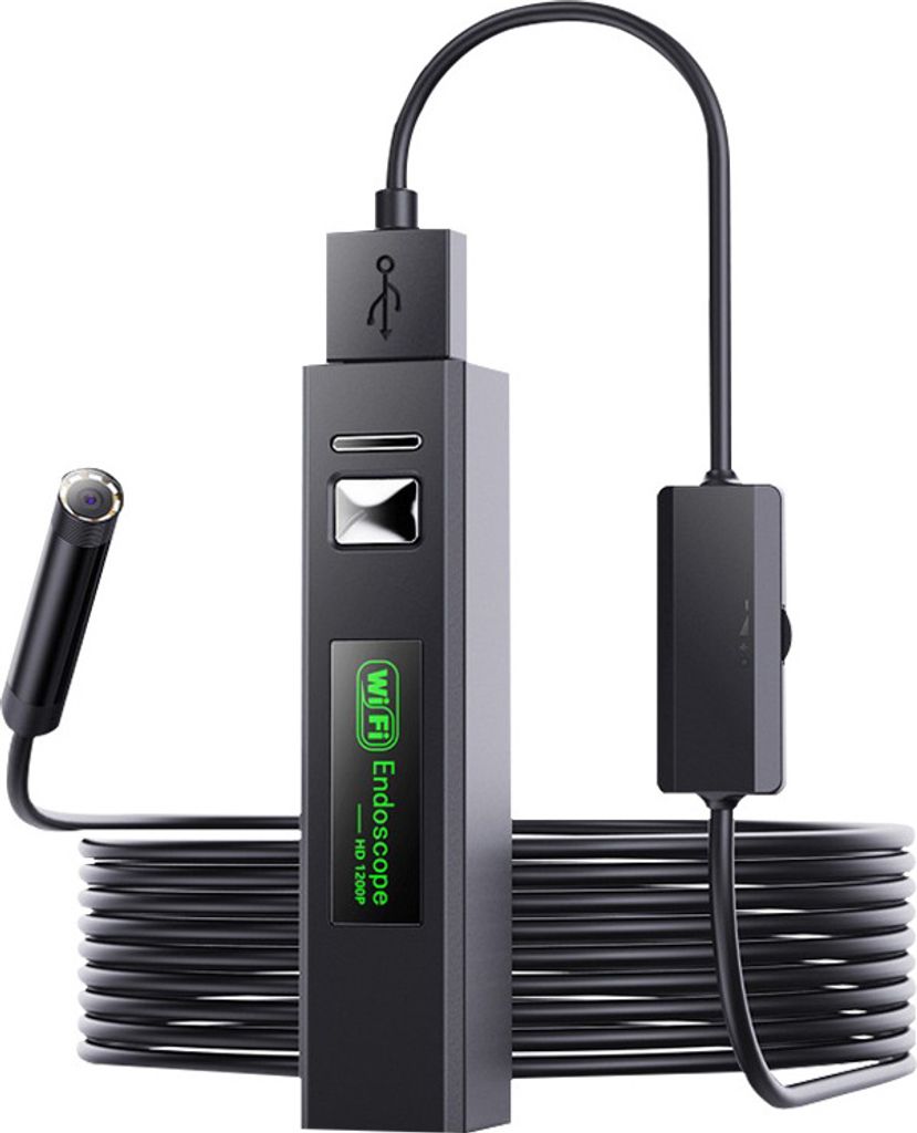 INF Kabellose wasserdichte Endoskopkamera 1200P HD IP68 Schwarz 1 Mio.