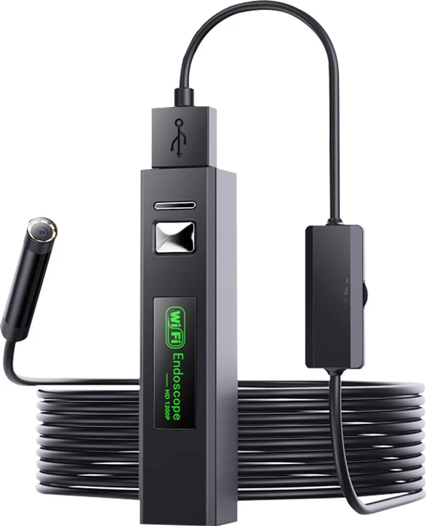 Endoscope WiFi caméra d'inspection 1200P étanche IP68 pour smartphone