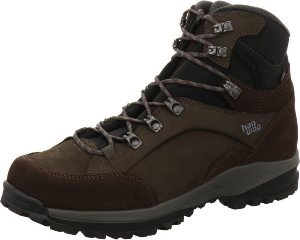 Hanwag Herren Banks SF Extra GTX Wanderstiefel Mocca/Asphalt 46.5