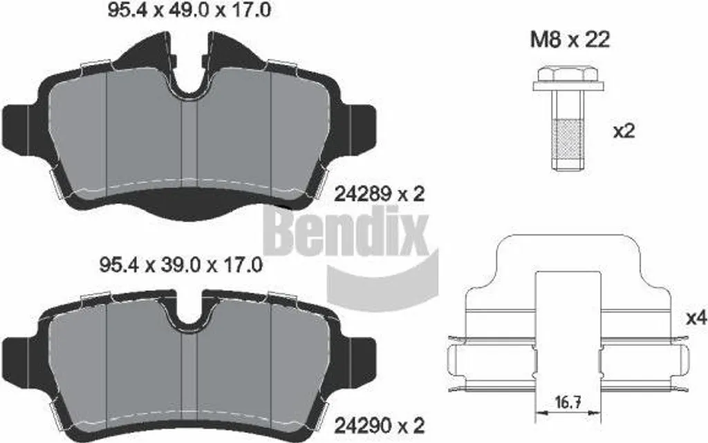 Freinage Mini Clubman : Plaquettes BENDIX BPD1101 pour conduite urbaine