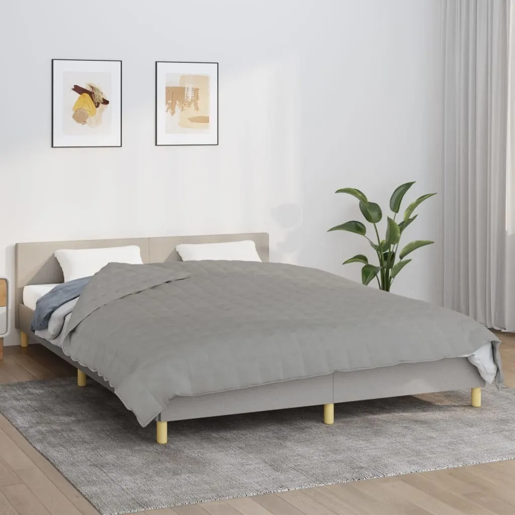 Coperta Pesata Grigia 220x240 cm | Complemento d'Arredo Luxury 15kg
