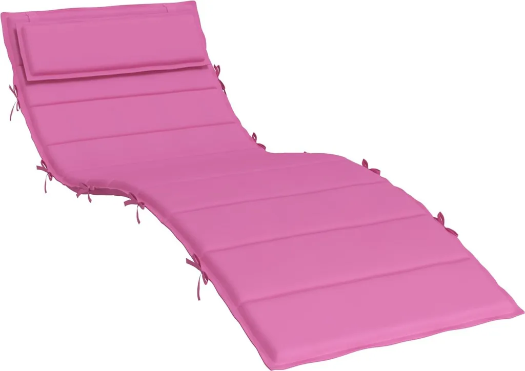 Coussin de jardin Rose 180x60x4cm - Soulagez votre dos sur le transat