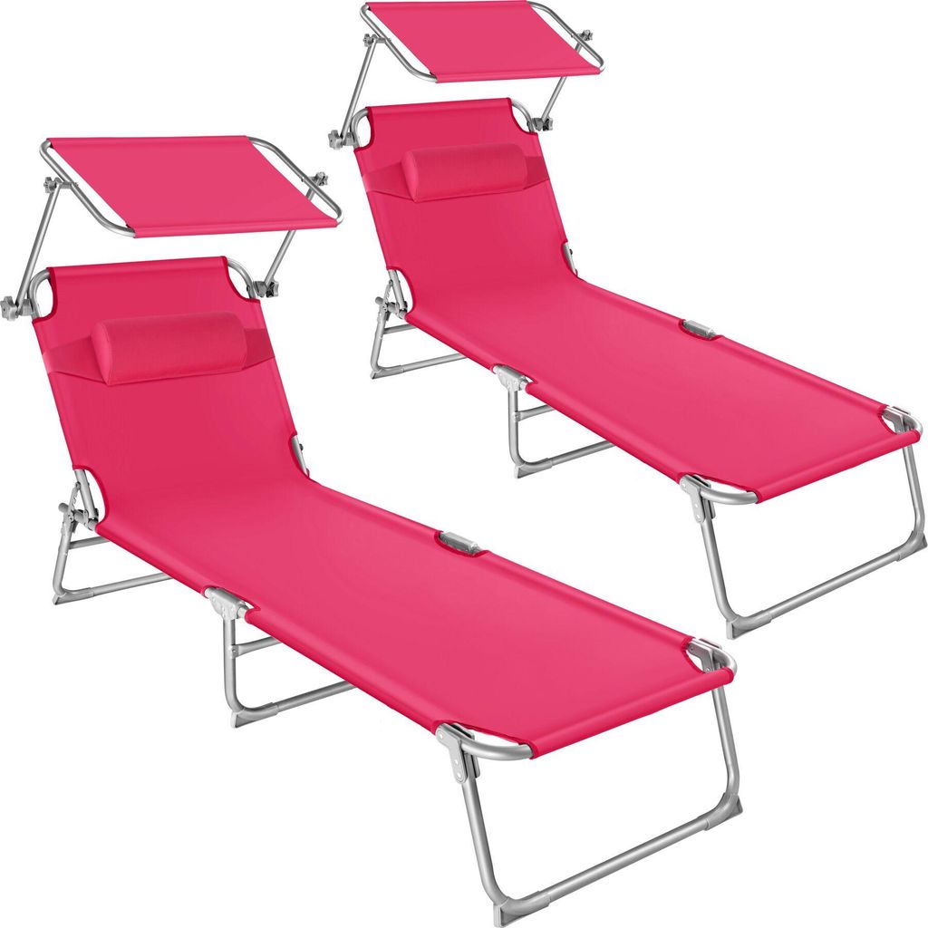 Lot de 2 transats CHLOE - rose Image du produit 