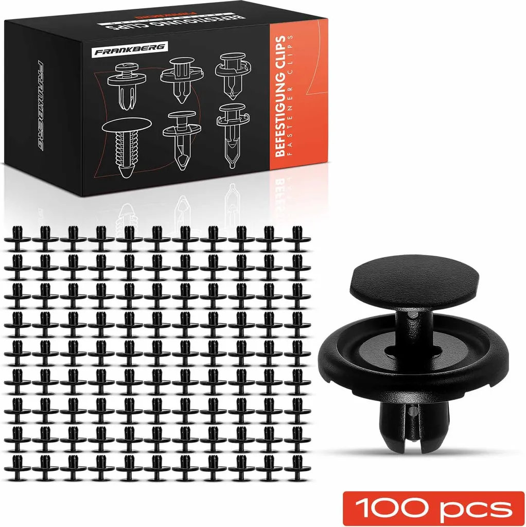 Frankberg 100x Clips Fixation Aile pour Toyota Auris Aygo Yaris Citroën