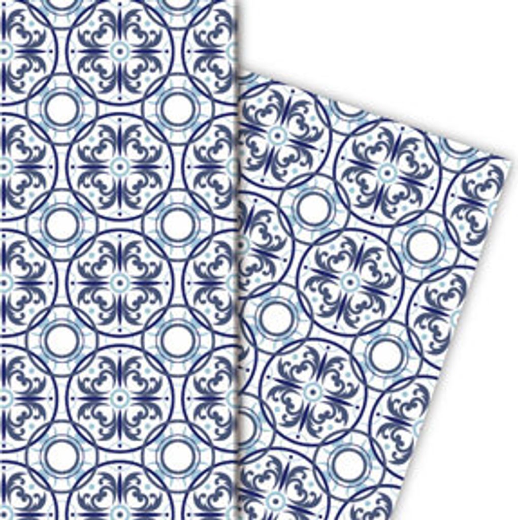 Tolles Geschenkpapier für liebevolle Geschenke mit Azulejos Dekor - G5185, 32 x 48cm