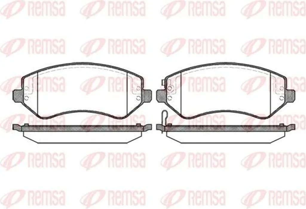 Plaquettes de frein REMSA 0807.02 pour Voyager et Cherokee OE 05019984AA