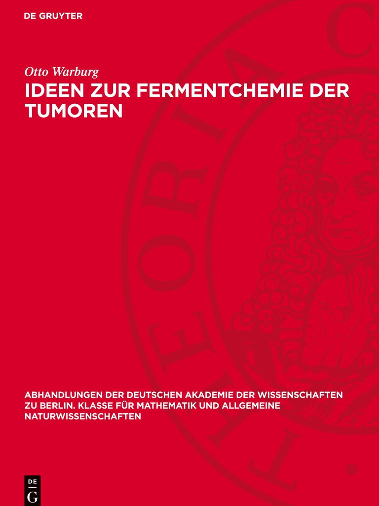 Ideen zur Fermentchemie der Tumoren