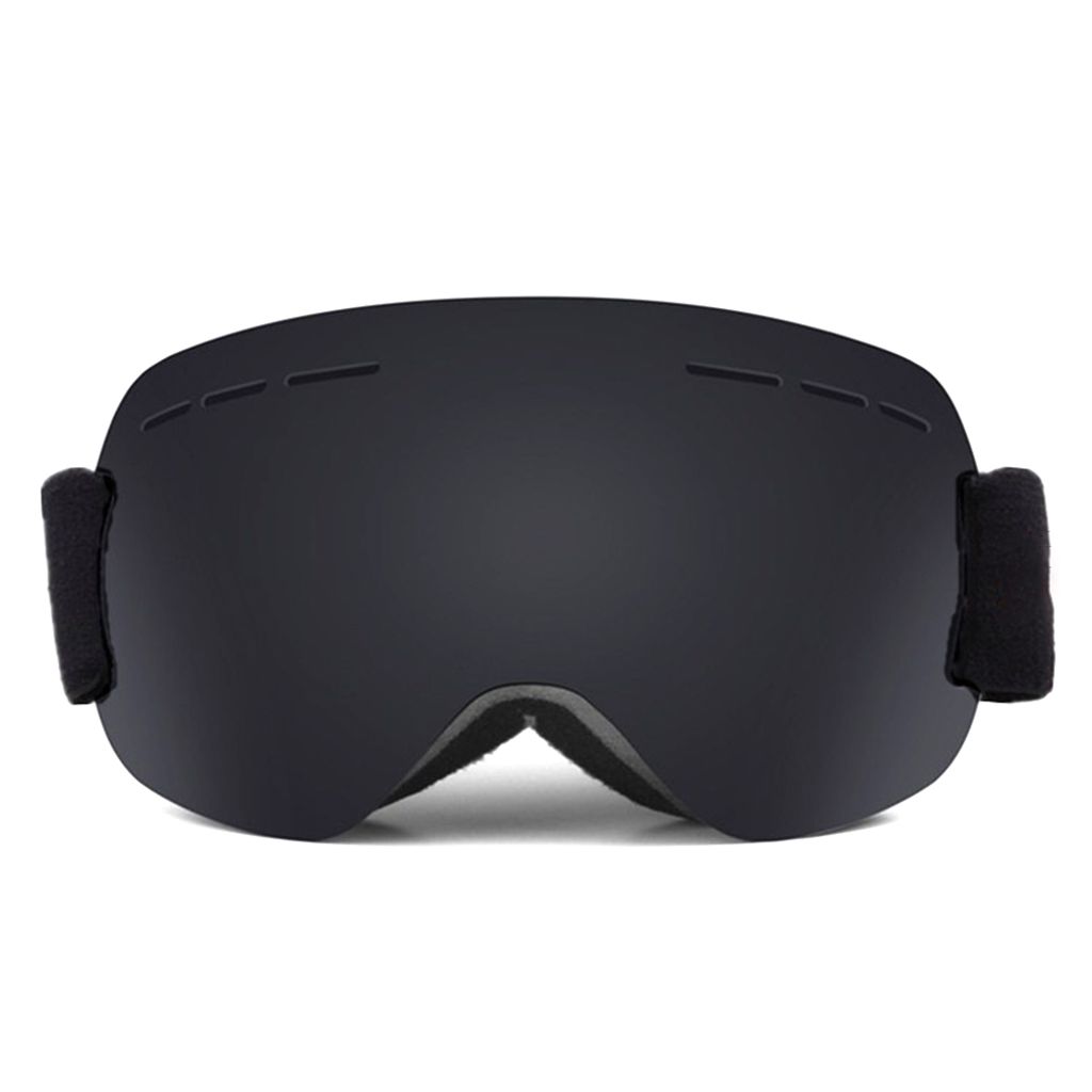 Winddichte Ski-/Snowboardbrille Für Den Winter Im Freien Mit Antibeschlag-/Uv-Schutz-Schwarz