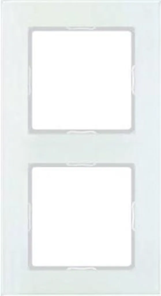 Cadre double pour interrupteurs Jung A Creation Blanc Mat AC582GLWMT