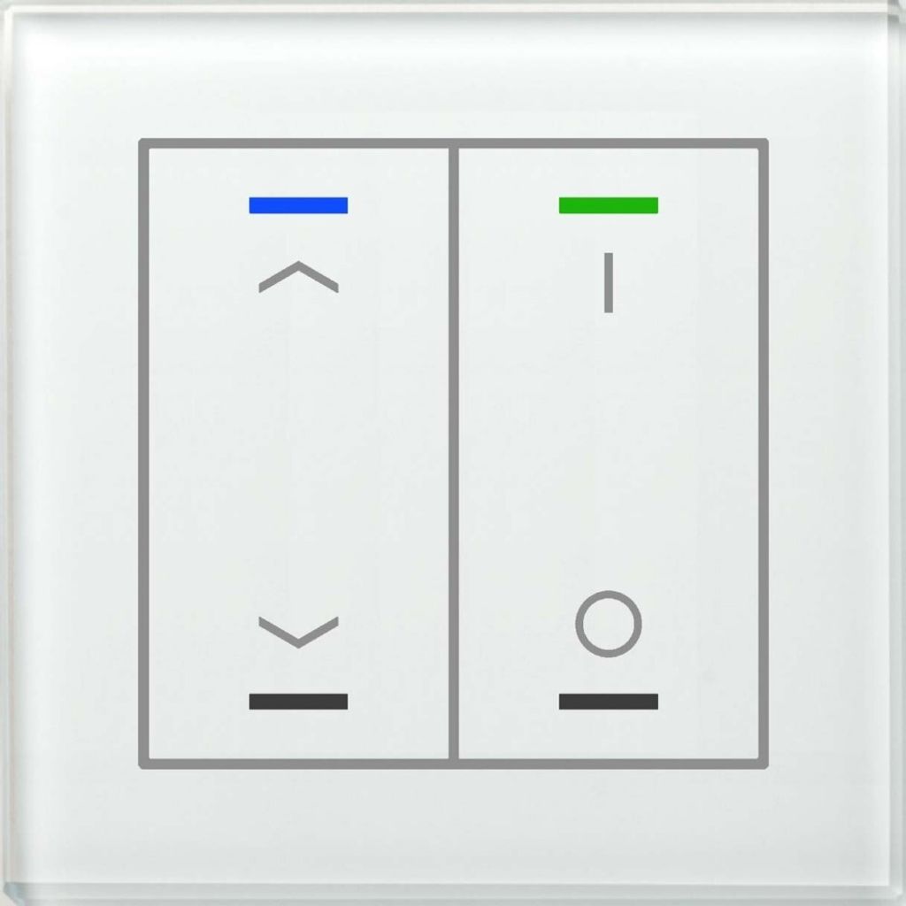 MDT BE-GTL2TW.C1 Glastaster II Light 2fach RGB-W Temp