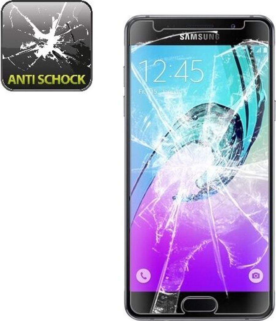 3x Panzerfolie für Samsung Galaxy A5 2016 ANTI-SCHOCK Displayschutzfolie HD KLAR