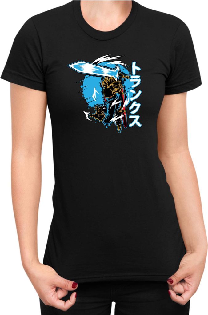 Damen T-Shirt Japan Anime Manga Dbz Mirai Trunks Mirai Trunks, Lady S / Schwarz