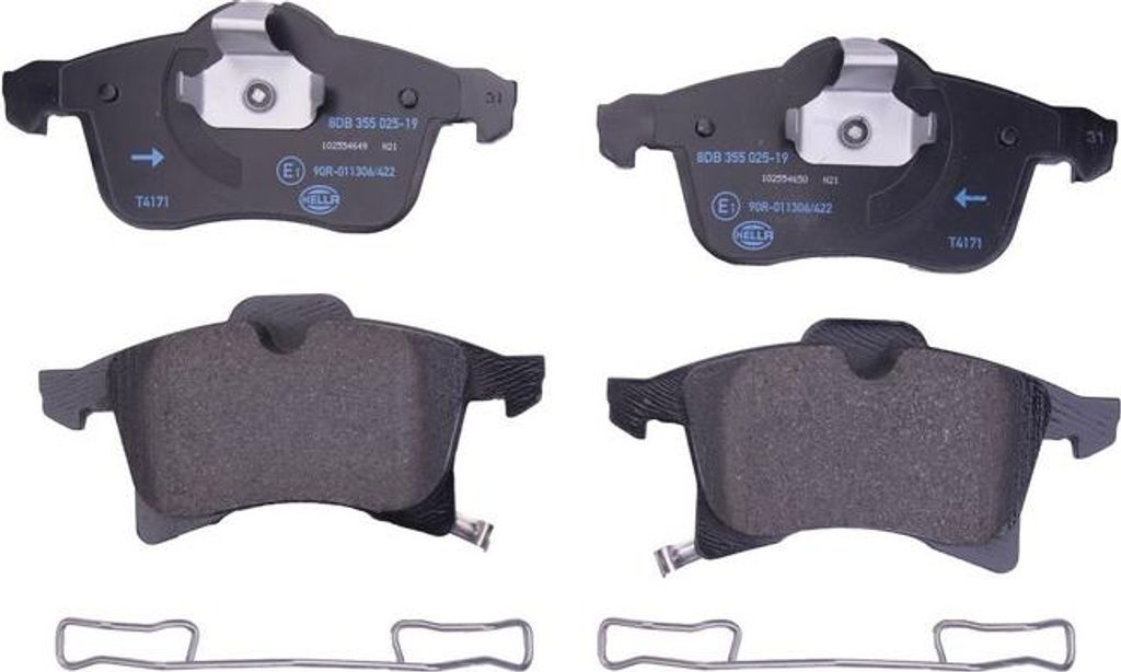Bremsbelagsatz Scheiben mit Verschleißwarnung 20,6 mm HELLA für u.a. OPEL ADAM