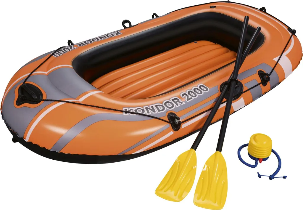 Bateau de plage pour lac et mer Bestway Hydro-Force Raft Set 61062 - 31