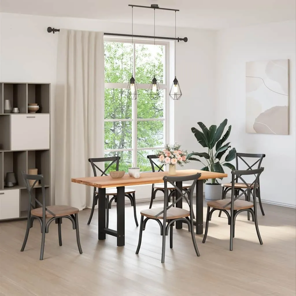 Supporti Tavolo SYFAX™ Neri in Acciaio 50x72 cm - Design Minimal