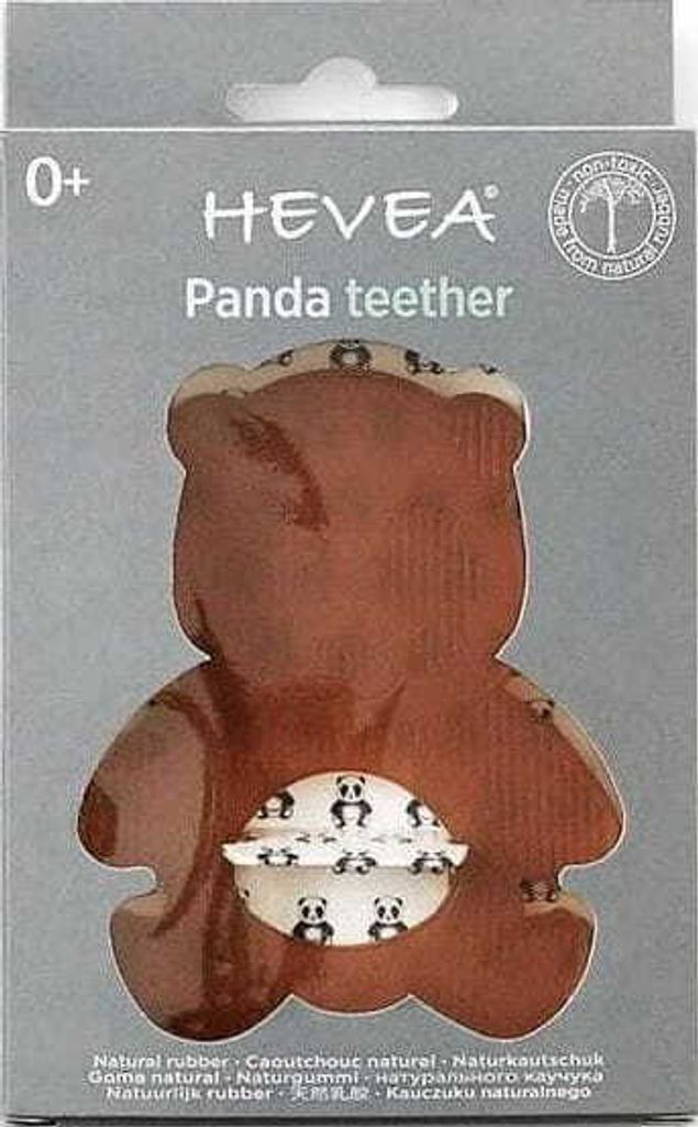 Hevea - "Panda" Beißring (100% Naturkautschuk) - Zahnungshilfe