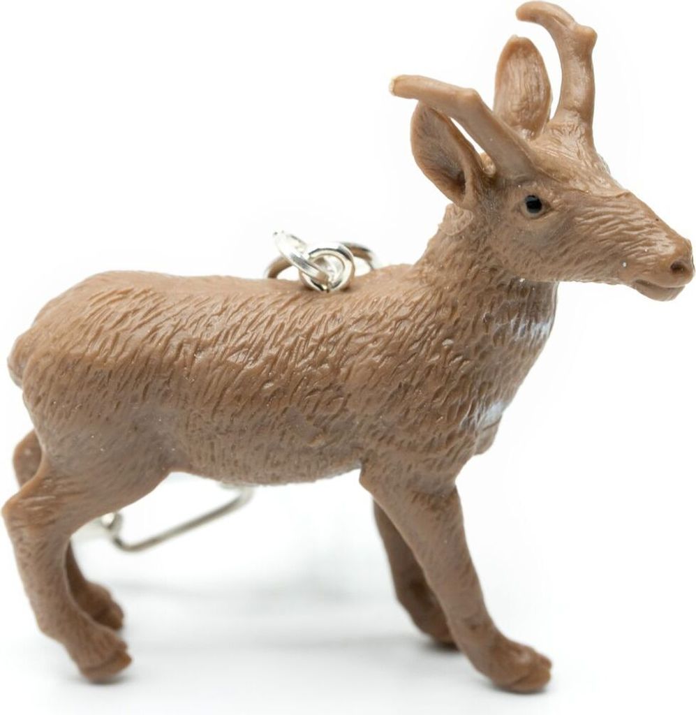 Hirsch Schlüsselanhänger Miniblings Anhänger Schlüsselring braun kleine Hörner