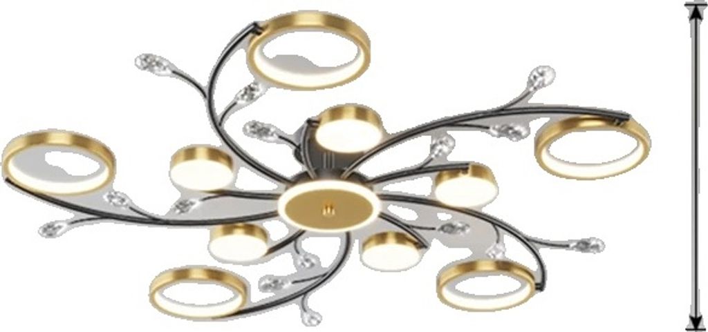 Nordische Deckenleuchte, 6 Licht, 8 Licht, 10 Licht, 10 Licht