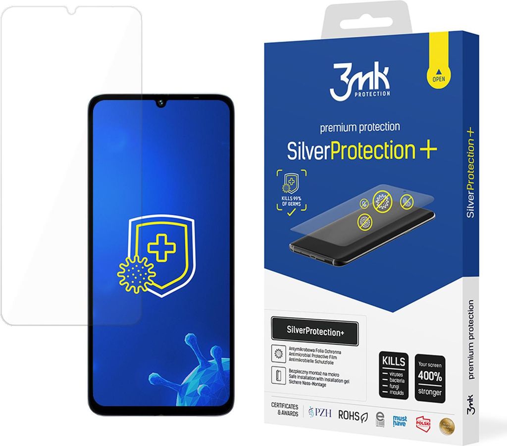 3mk Display Antimikrobielle Schutzfolie SilverProtection+ für Umidigi G9 5G 0,21mm Self-Heal