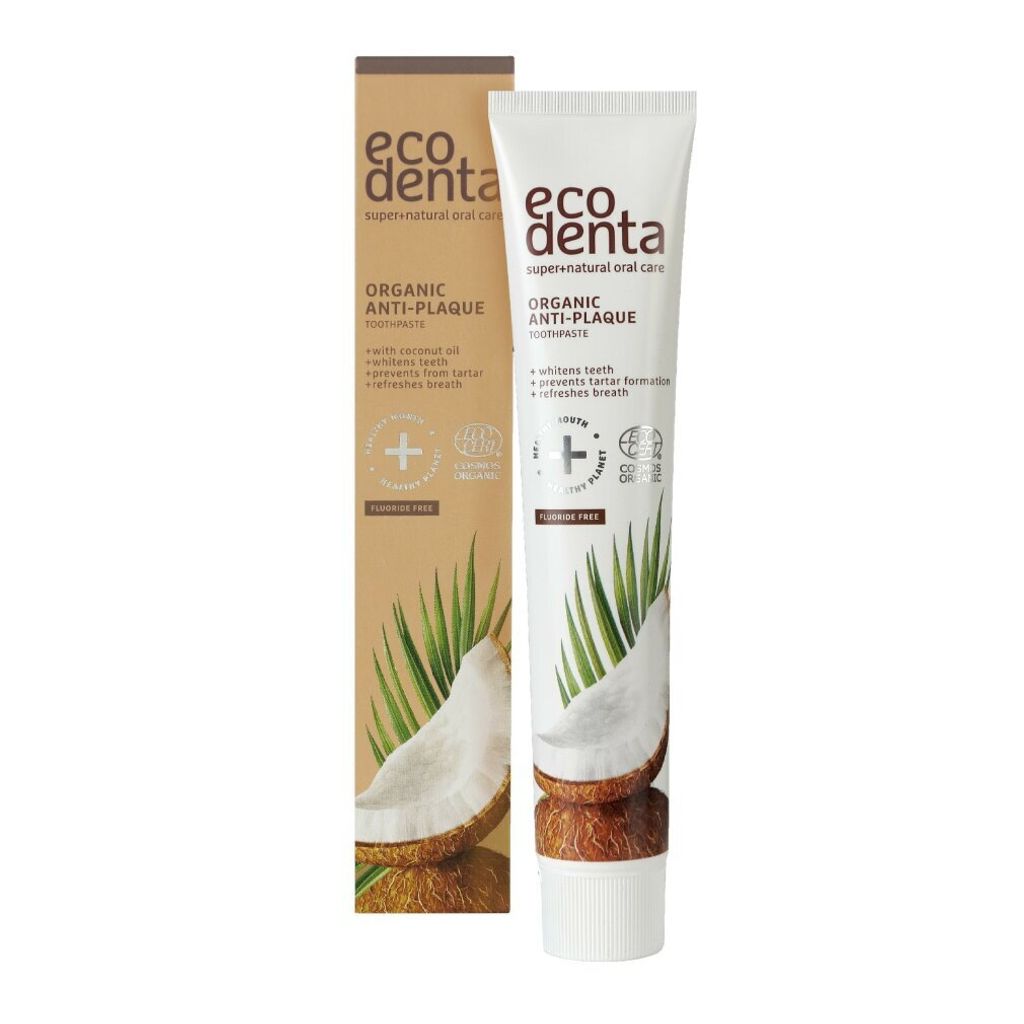 Ecodenta Tandpasta organic anti tandplak (75 ml) Productafbeelding 