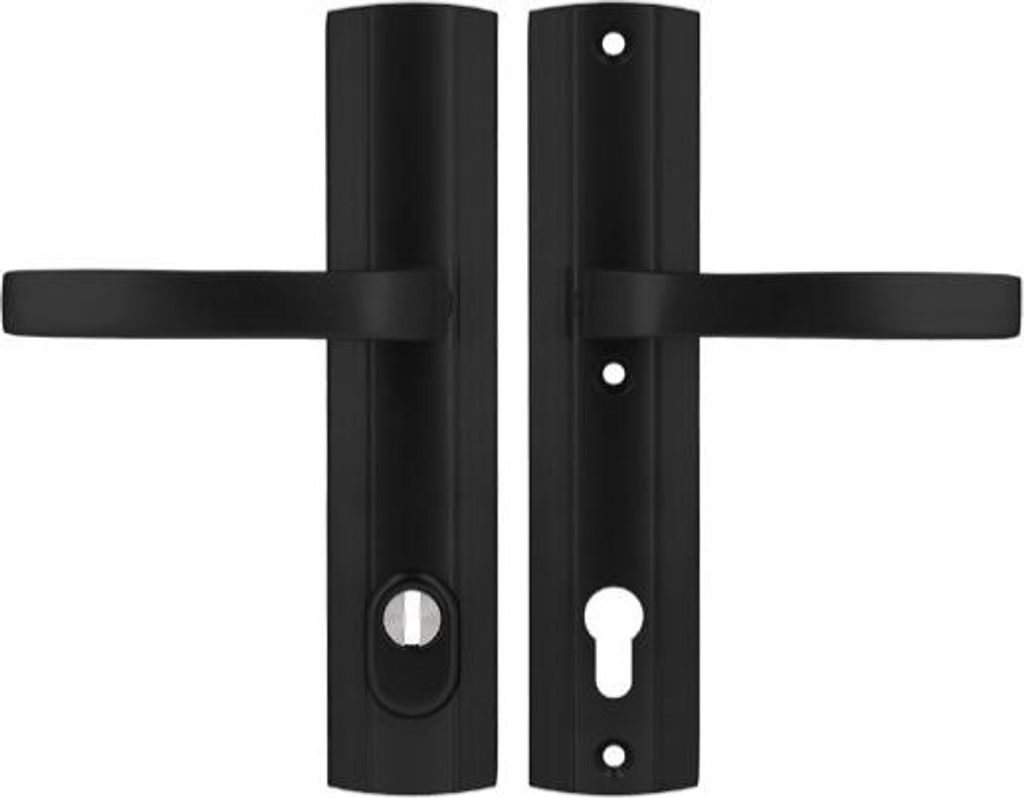 Axa PRESTIGE 92 WB Griff, Klasse 3, mit FLEX-Einsatzschutz (Brandschutz), Farbe F8 - Schwarz (Türstärke 74-83 mm)