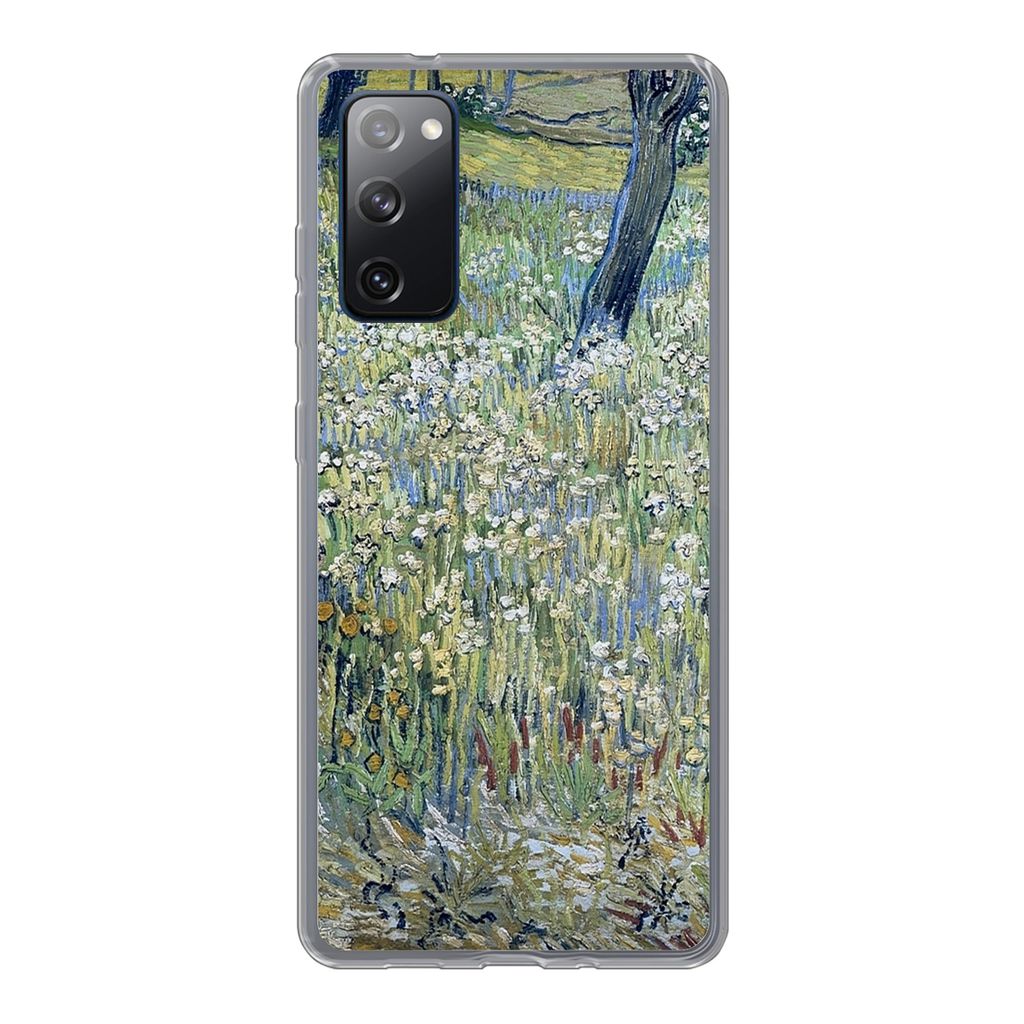 MuchoWow Handyhülle Schutzhülle Hülle für Samsung Galaxy S20 FE Baumstämme im Gras - Vincent van Gogh Silikon Softcase Handy Hülle - Abdeckung