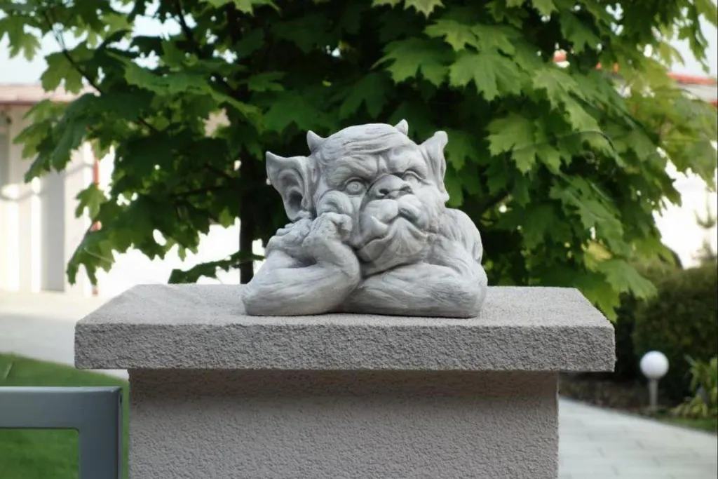 Statue de Jardin Troll 19cm avec Finition Détaillée - Sculpture 025