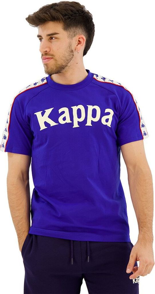 Kappa Balima 222 Banda Kurzarm-t-shirt Blau S Mann Blau S