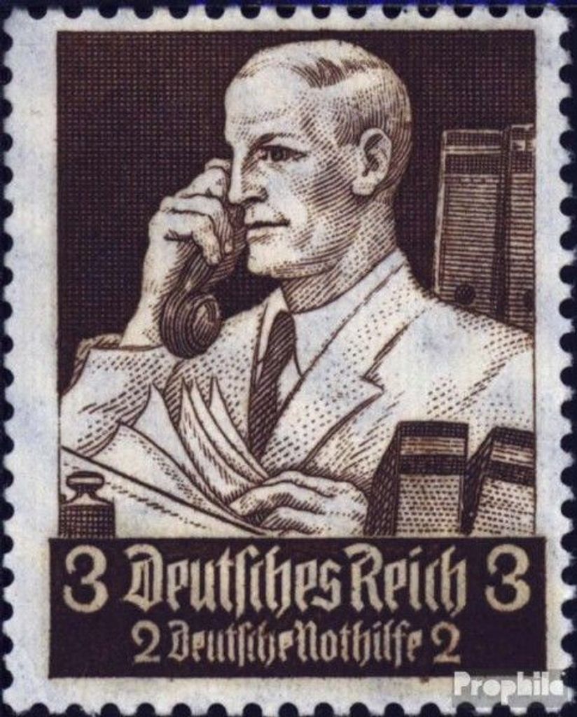 Briefmarken Deutsches Reich 1934 Mi 556 mit Falz Nothilfe:Berufe