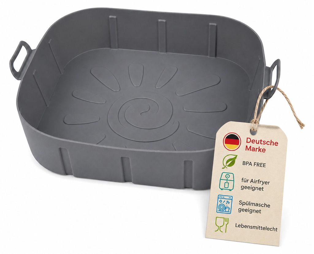 Stampo in silicone per friggitrice ad aria - 21x21x7 cm, Immagine del prodotto 