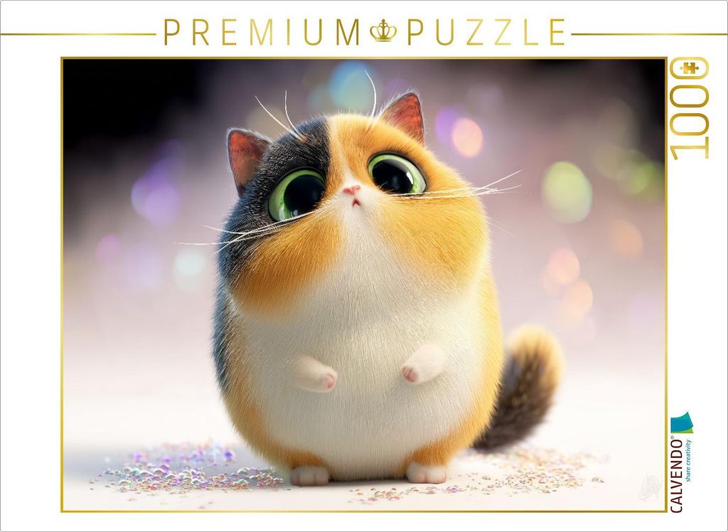 CALVENDO Puzzle Ein Motiv aus dem Kalender Katzenhumor im Blick | 1000 Teile Lege-Größe 64x48cm Foto-Puzzle für glückliche Stunden