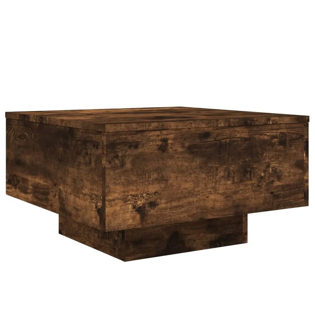 Tavolino Rovere Fumé 55x55x31 cm: Eleganza Moderna per il tuo Salotto