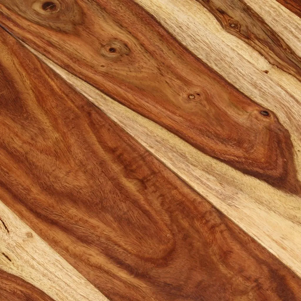 Plateau de table en bois de rose massif durable avec chants bruts - 10