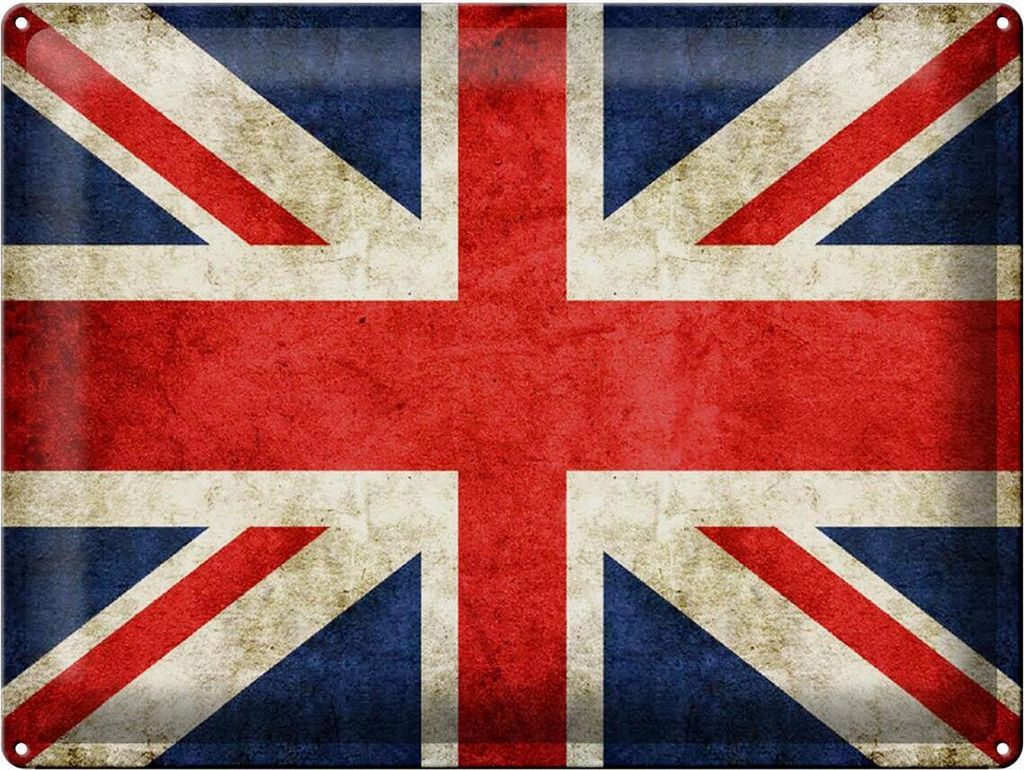 Blechschild Flagge United Kingdom, 40x30 cm, Blechschilder Produktbild 