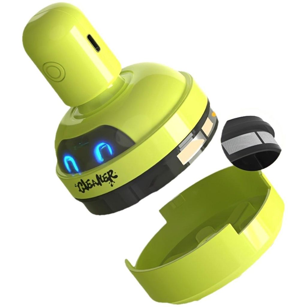 Minicee Mini Staubsauger für Tastatur, kabellos USB Akku Tischstaubsauger mit 3 Saugstufen, geeignet für Büro und Zuhause, Grün