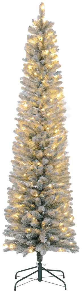 Albero di Natale artificiale HOMCOM da 210 cm con 180 luci Immagine del prodotto 