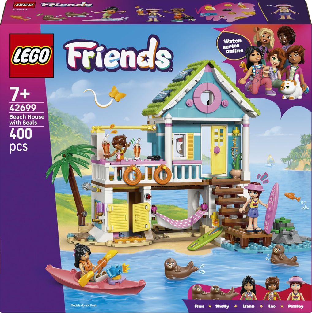 Lego Friends Strandhaus mit Robben Immagine del prodotto 