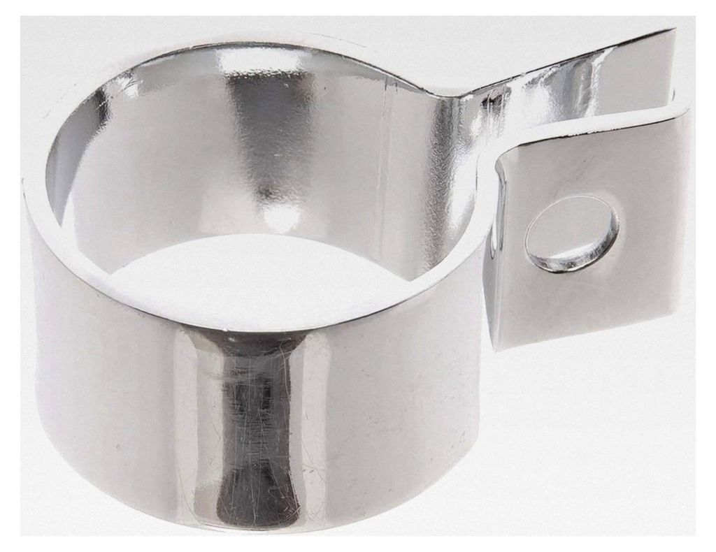 Verchromte Klemmschelle für Auspufftopf - geeignet für MZ ETZ, TS, ES 125, 150