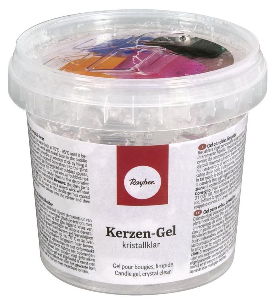 Rayher Hobby Kerzen-Gel, 300 g, transparent, zum Schmelzen und Gießen von Kerzen