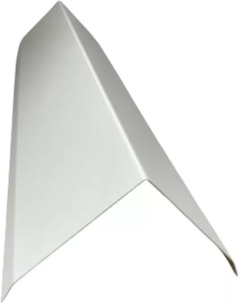 Firstblech 1 m lang Alu Weiß RAL 9010 Zuschnitt 40 cm Siehe Produktbild 