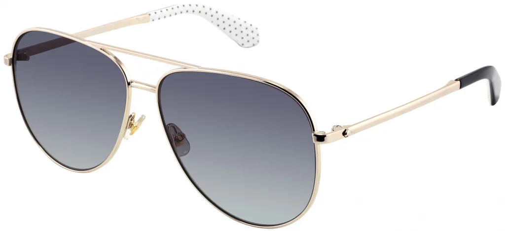 Lunettes de soleil Isla polarisées anti-éblouissement en acier doré