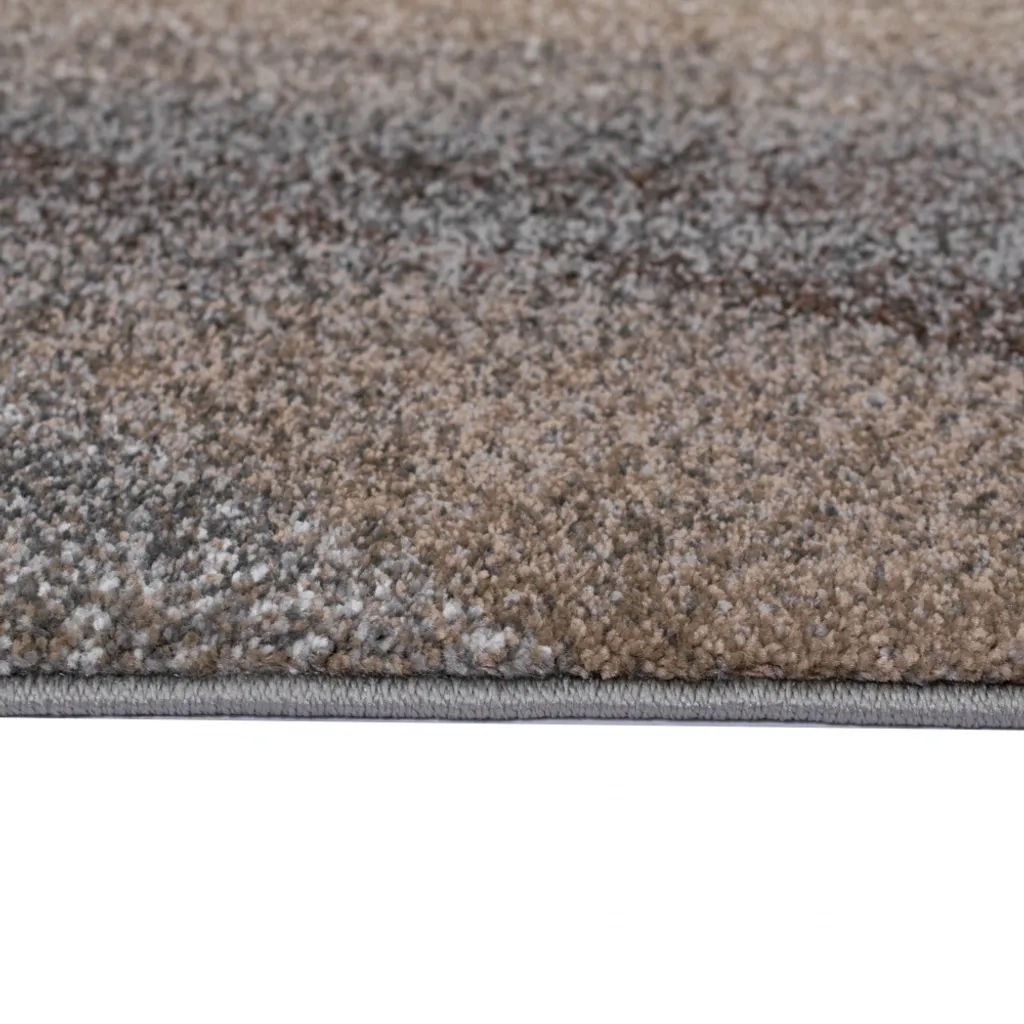 Grand tapis de hall gris argenté abstrait 140x200 cm pour intérieur chic