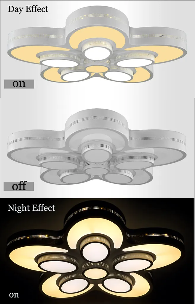 Éclairage Plafonnier LED salon et chambre avec télécommande pratique - 8