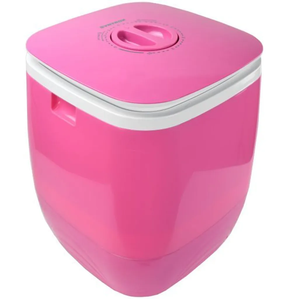 Mini Machine à Laver 2kg Syntrox Rose pour Petites Lessives Rapides 150W