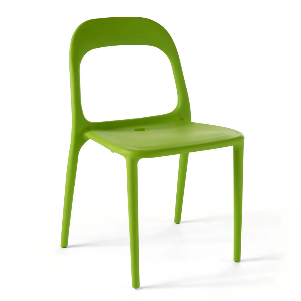 Sedia da giardino in plastica verde - Oviala Milan