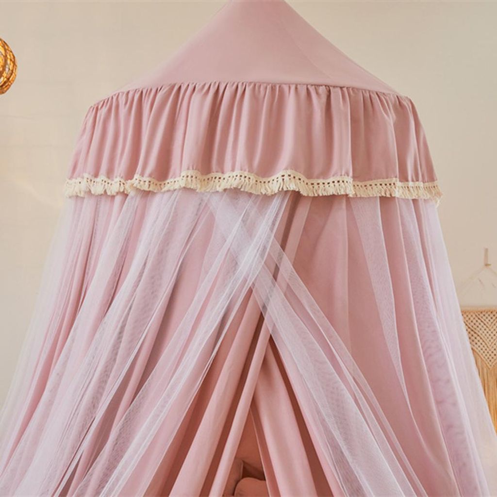 Baby Baldachin Betthimmel Rosa für Schlafzimmer